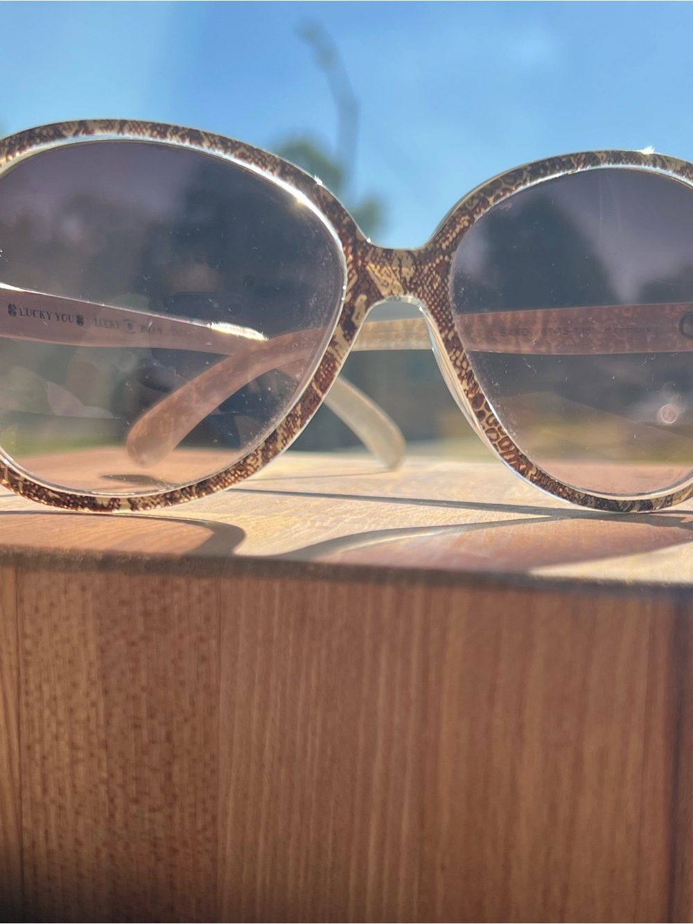 Lucky Brand Brown Tortoiseshell Round Women’s Sunglasses